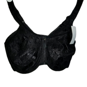 Wacoal Black Lace Bra With Bow Underwire Size 32DDD NWT